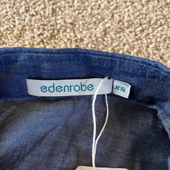 NWT Edenrobe gorgeous chambray button front dress - size xs - Picture 3 of 10
